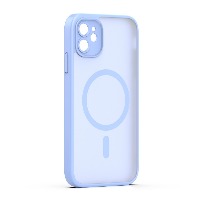 Mag Matt cover за iPhone 11 светло синя защита на камерата