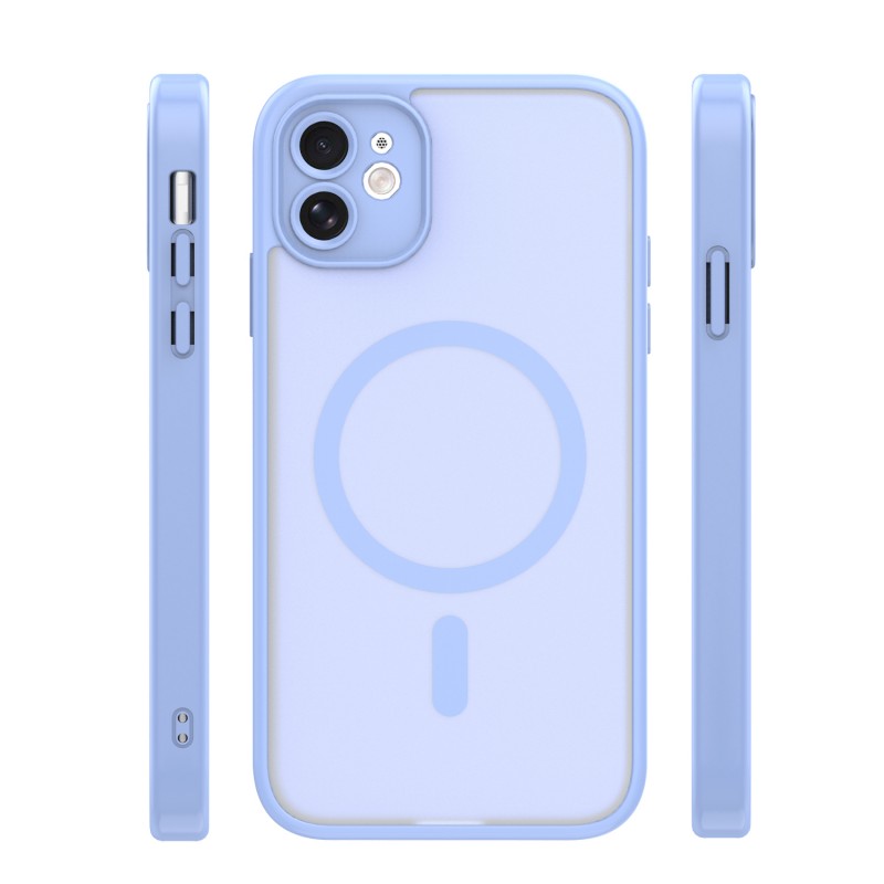Mag Matt cover за iPhone 11 светло синя защита на камерата