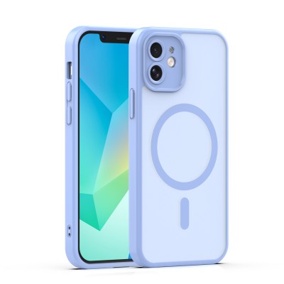 Mag Matt cover за iPhone 12 6.1" светло синя защита за камера