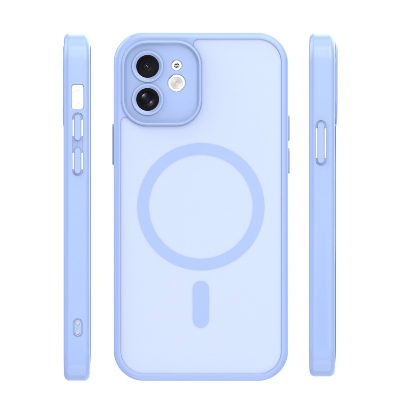 Mag Matt cover за iPhone 12 6.1" светло синя защита за камера