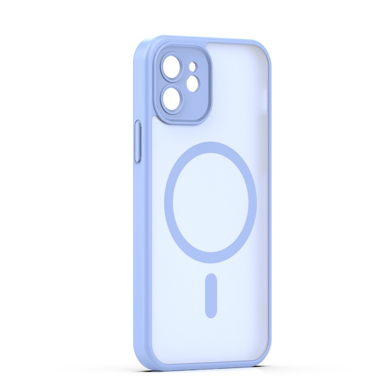 Mag Matt cover за iPhone 12 6.1" светло синя защита за камера