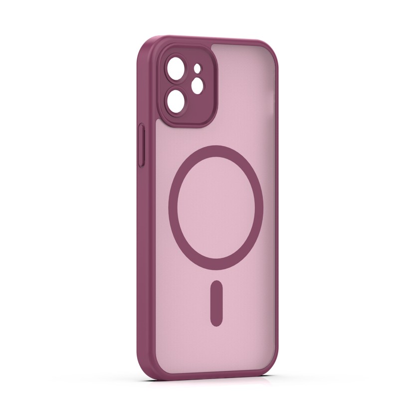 Mag Matt cover за iPhone 12 6.1" бордо защита за камера