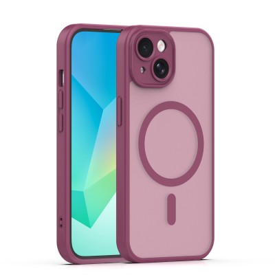 Mag Matt cover за iPhone 13 6.1" бордо защита на камерата