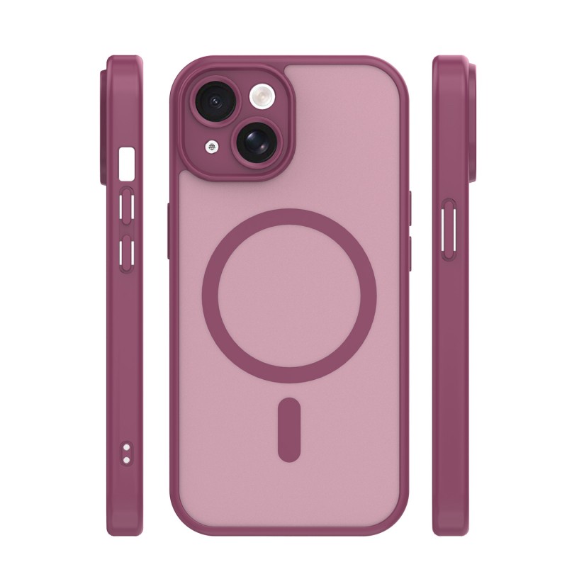 Mag Matt cover за iPhone 13 6.1" бордо защита на камерата