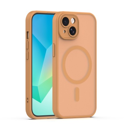 Mag Matt cover за iPhone 15 6.1" кафява защита за камера
