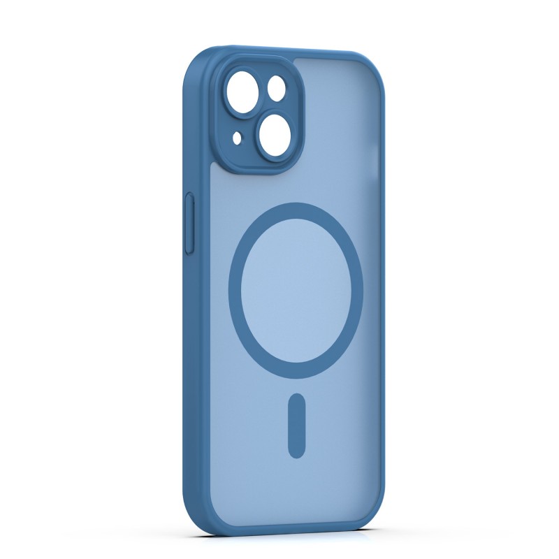 Mag Matt cover за iPhone 13 6.1" тъмно синя защита за камера