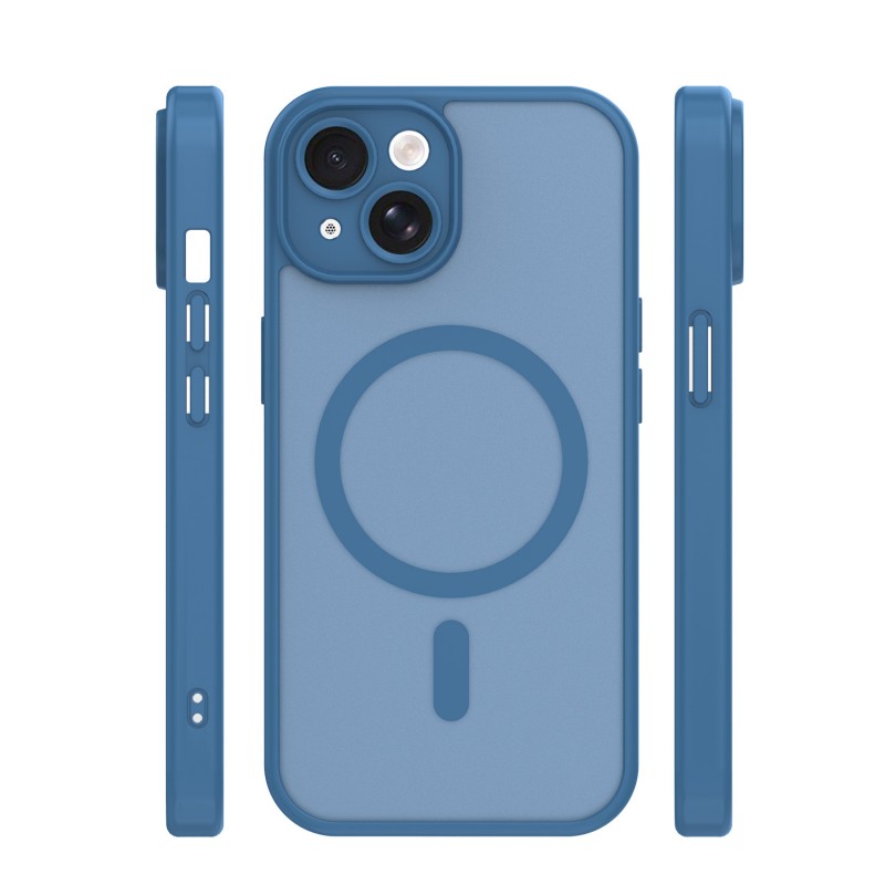 Mag Matt cover за iPhone 13 6.1" тъмно синя защита за камера