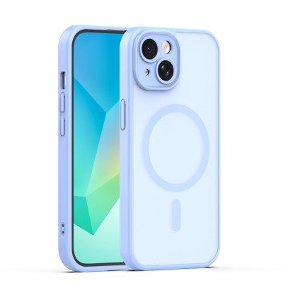 Mag Matt cover за iPhone 13 6.1" светло синя защита за камера