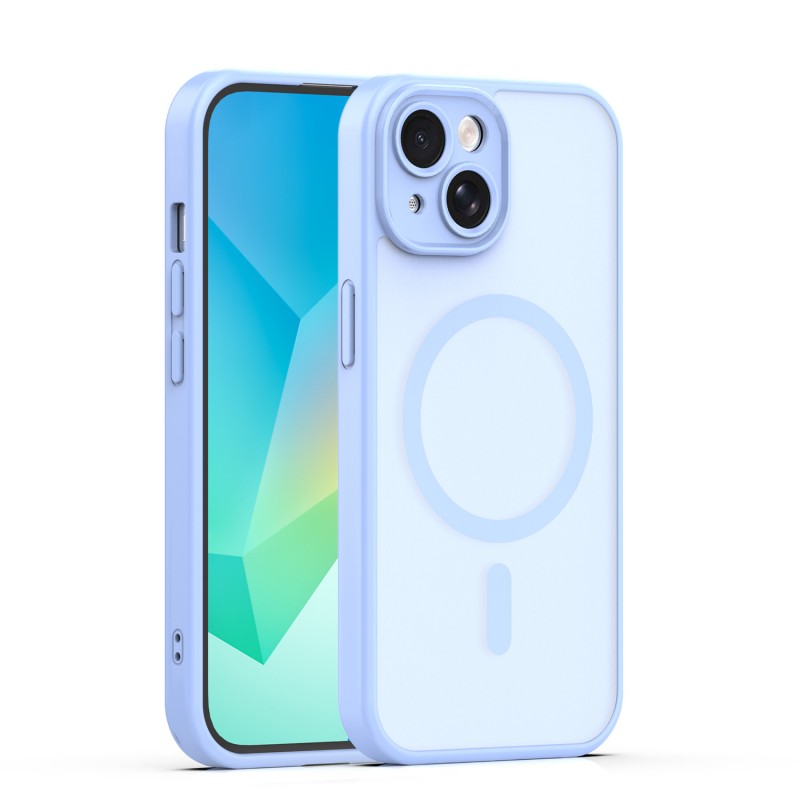 Mag Matt cover за iPhone 13 6.1" светло синя защита за камера