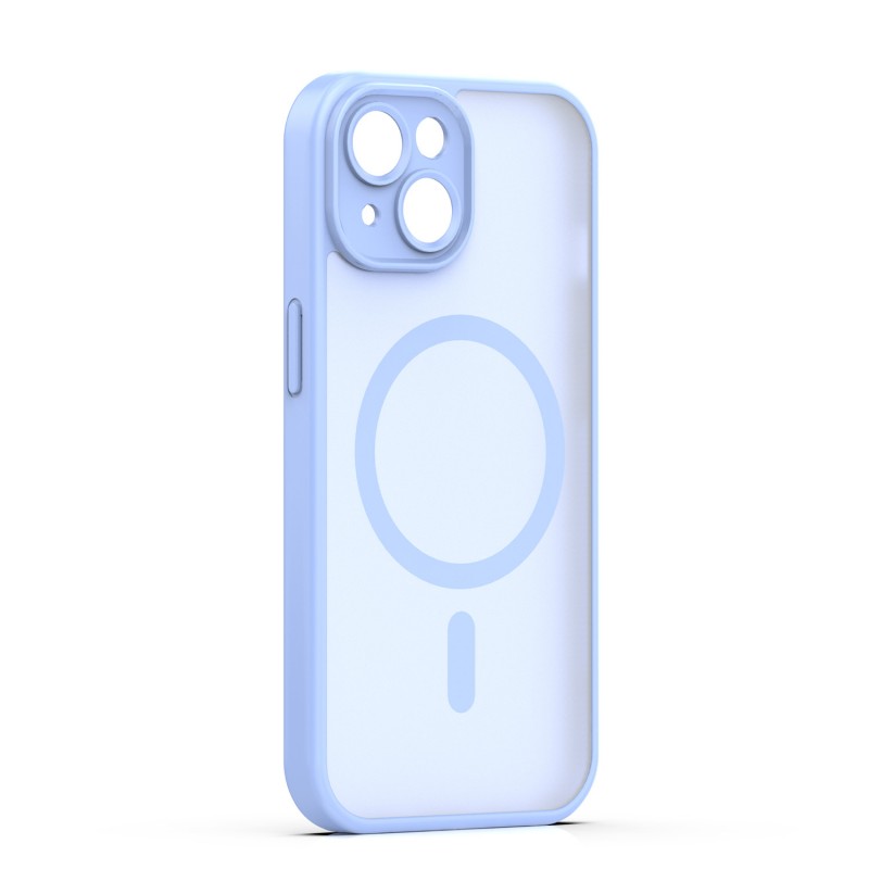 Mag Matt cover за iPhone 13 6.1" светло синя защита за камера