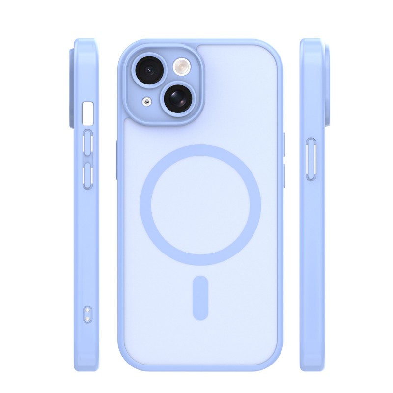 Mag Matt cover за iPhone 13 6.1" светло синя защита за камера