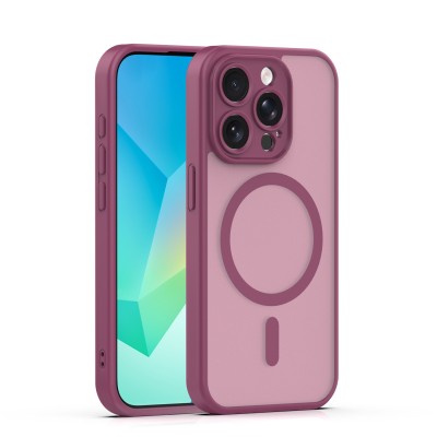 Mag Matt cover за iPhone 15 Pro 6.1" бордо защита на камерата