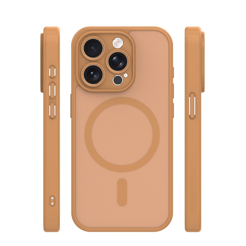 Калъф Mag Matt за iPhone 14 Pro 6.1" кафява защита на камерата