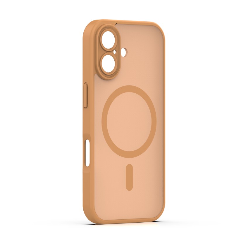 Mag Matt cover за iPhone 16 6.1" кафява защита за камера