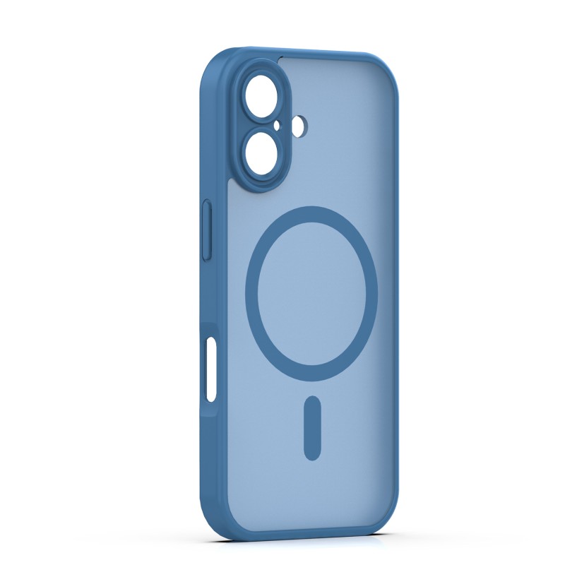 Mag Matt cover за iPhone 16 6.1" тъмно синя защита за камера