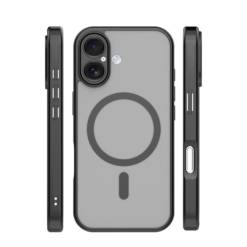 Mag Matt cover за iPhone 16 6.1" черна защита на камерата