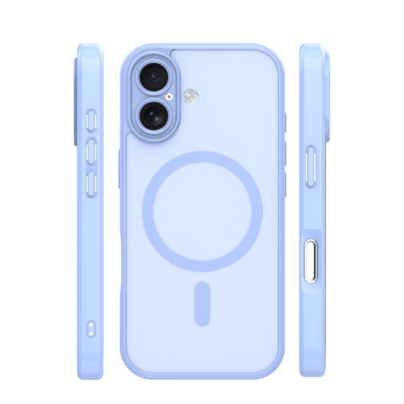 Mag Matt cover за iPhone 16 6.1" светло синя защита за камера