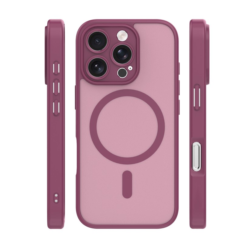 Mag Matt cover за iPhone 16 Pro Max 6.9" бордо защита на камерата