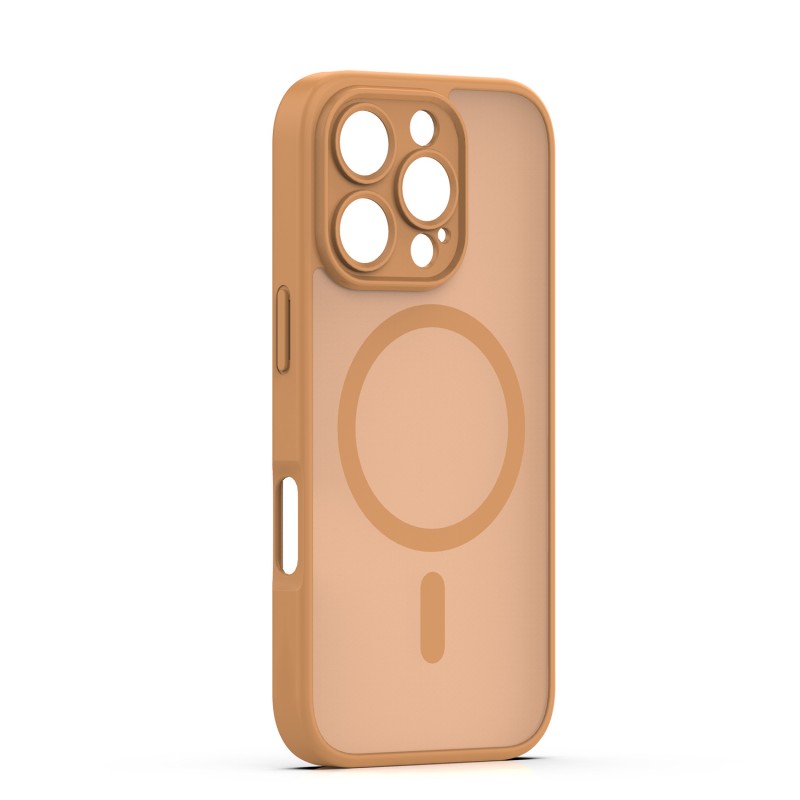 Калъф Mag Matt за iPhone 16 Pro 6.3" кафява защита на камерата