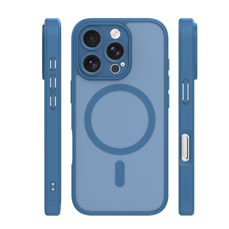 Mag Matt cover за iPhone 16 Pro 6.3" тъмно синя защита за камера
