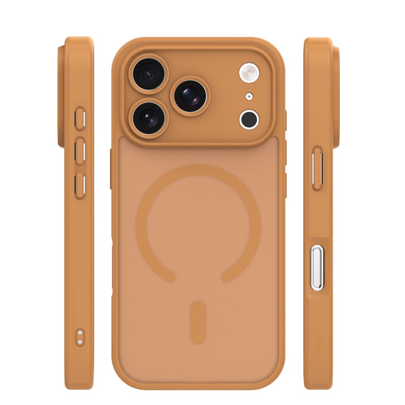 Mag Matt cover за iPhone 17 Pro / 18 Pro 6.3'' кафява защита на камерата