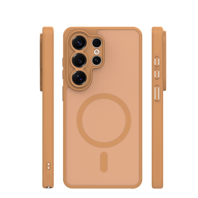 Оверлей Mag Matt за Samsung Galaxy S25 Ultra кафява защита на камерата