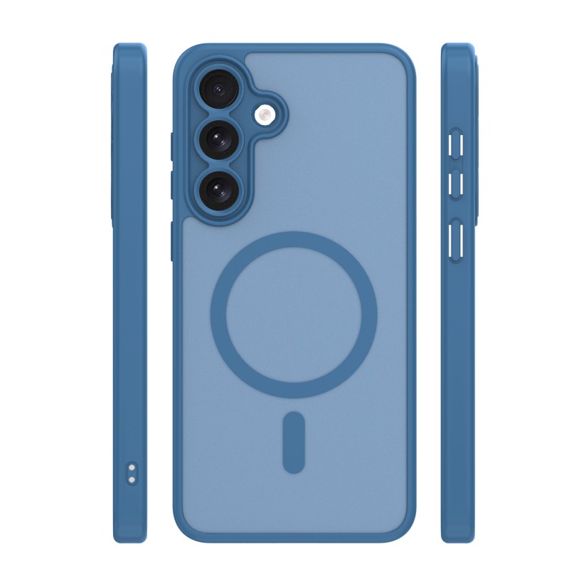 Оверлей Mag Matt за Samsung Galaxy S24 / S25 тъмно син голям отвор