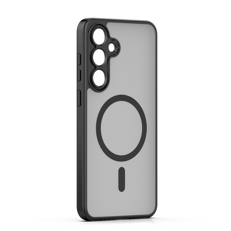 Оверлей Mag Matt за Samsung Galaxy S24 / S25 черна голяма дупка
