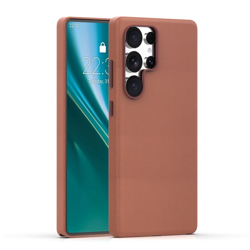 Оверлей Etteri Elegant Mag за Samsung Galaxy S25 Ultra кафяв