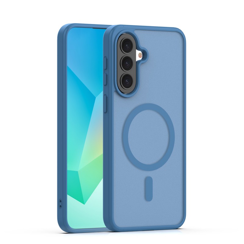 Овърлей Mag Matt за Samsung Galaxy A37 5G, тъмно син, голяма дупка