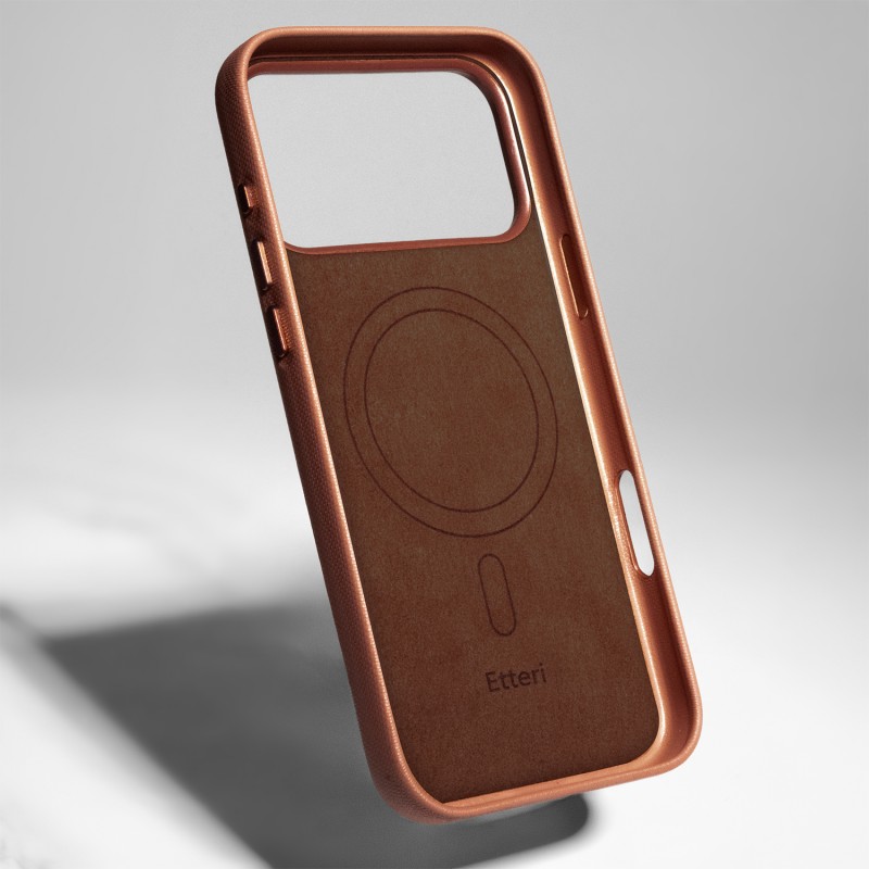 Калъф Etteri Elegant Mag за iPhone 17 Pro / 18 Pro кафяв