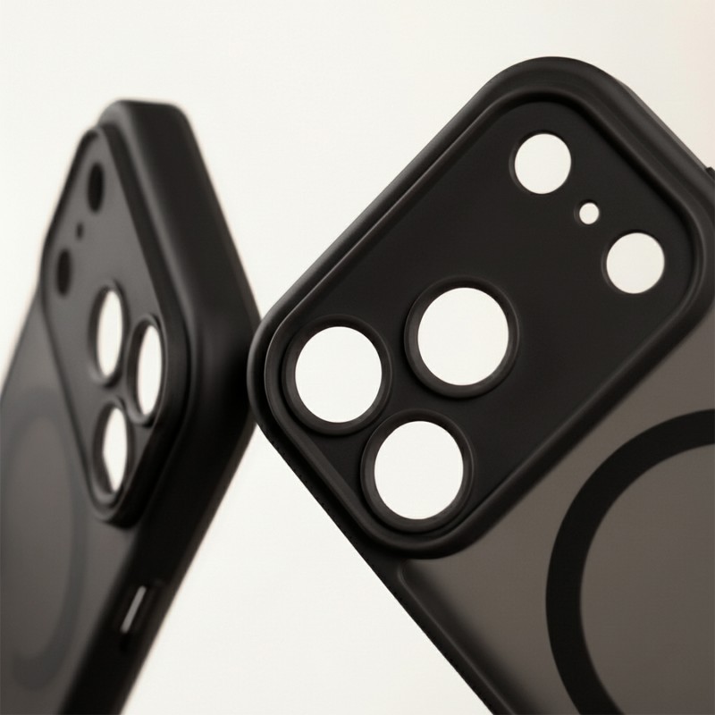 Оверлей Mag Matt за Samsung Galaxy S24 / S25 черна голяма дупка