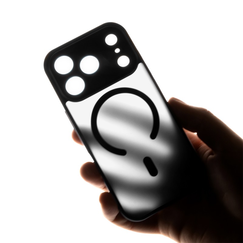 Оверлей Mag Matt за Samsung Galaxy S24 / S25 черна голяма дупка