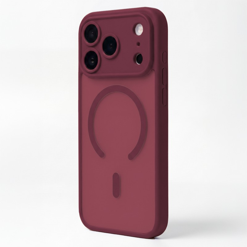 Mag Matt cover за iPhone 12 6.1" бордо защита за камера
