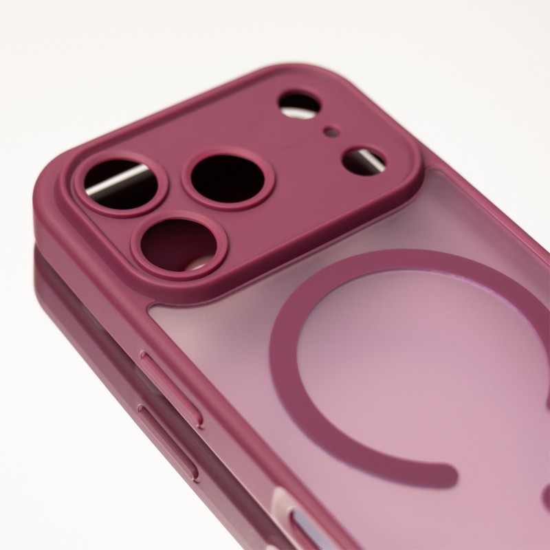 Mag Matt cover за iPhone 12 6.1" бордо защита за камера