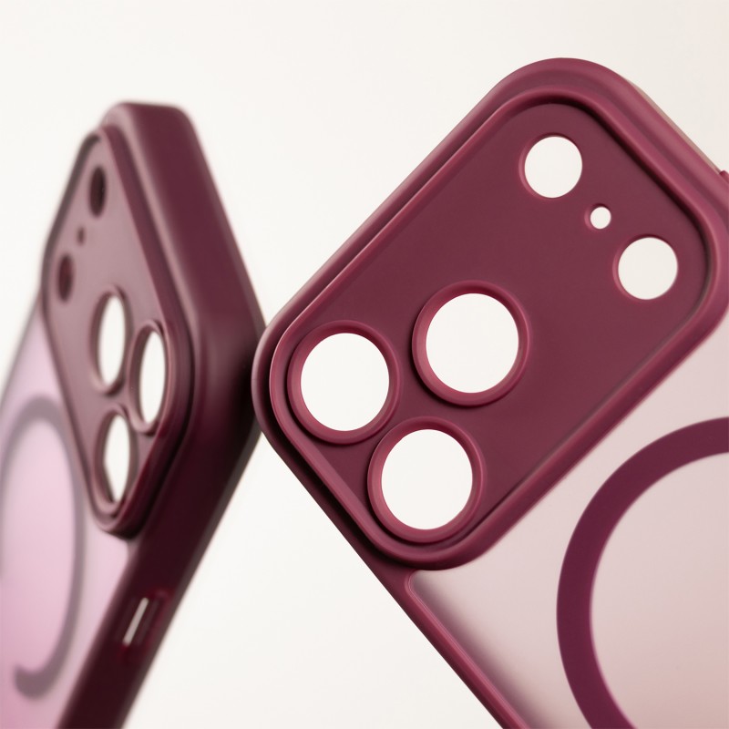 Mag Matt cover за iPhone 12 6.1" бордо защита за камера