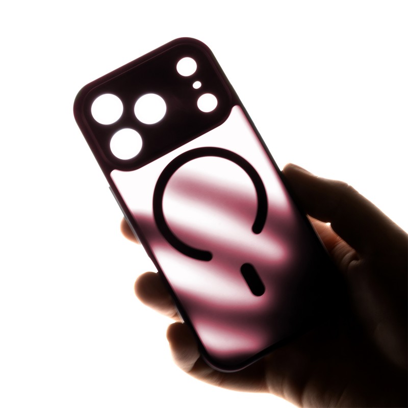 Mag Matt cover за iPhone 12 6.1" бордо защита за камера