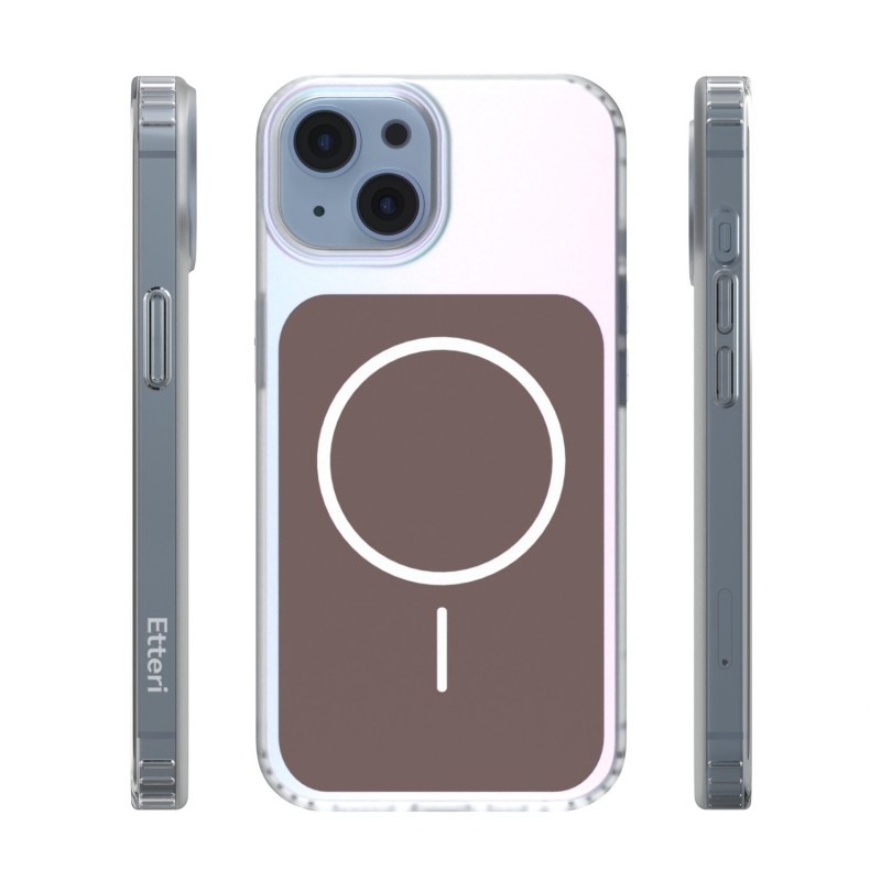 Калъф Etteri Hidden Pearl за iPhone 13 6.1" кафяв