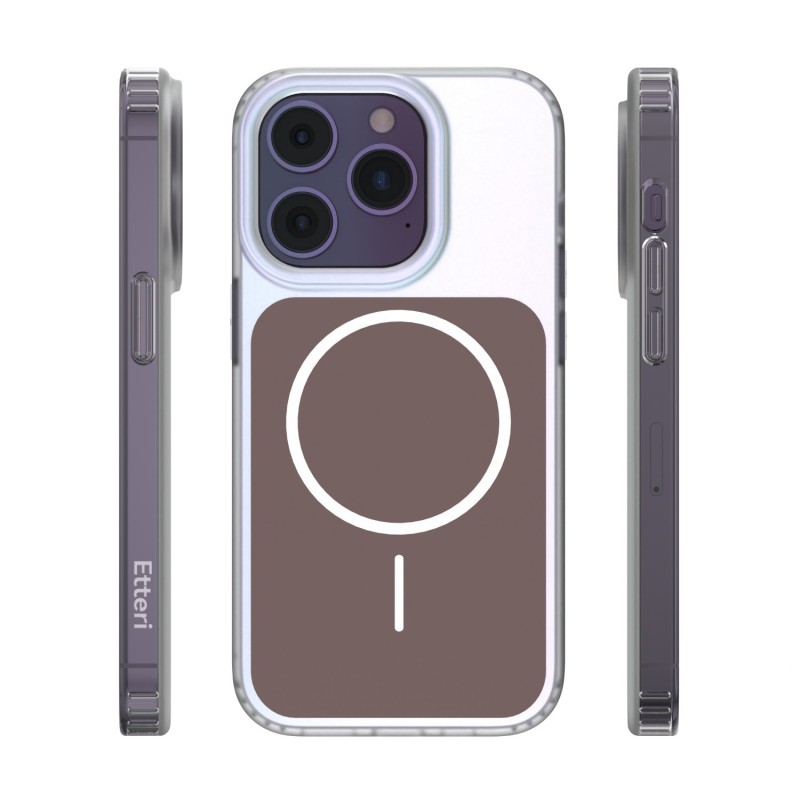Калъф Etteri Hidden Pearl за iPhone 14 Pro 6.1" кафяв