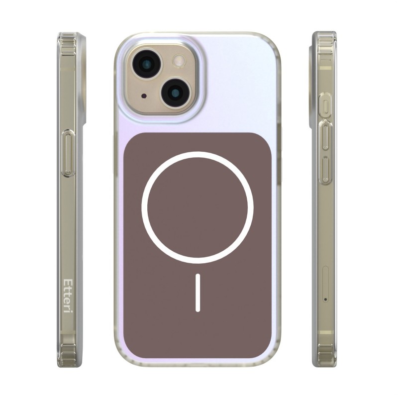 Калъф Etteri Hidden Pearl за iPhone 15 6.1" кафяв