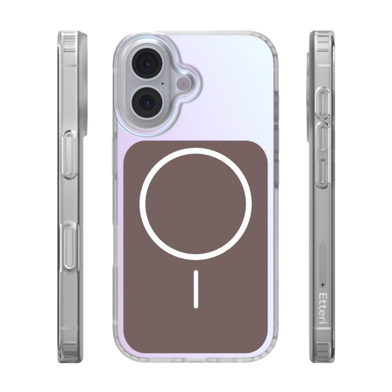 Калъф Etteri Hidden Pearl за iPhone 16 6.1" кафяв