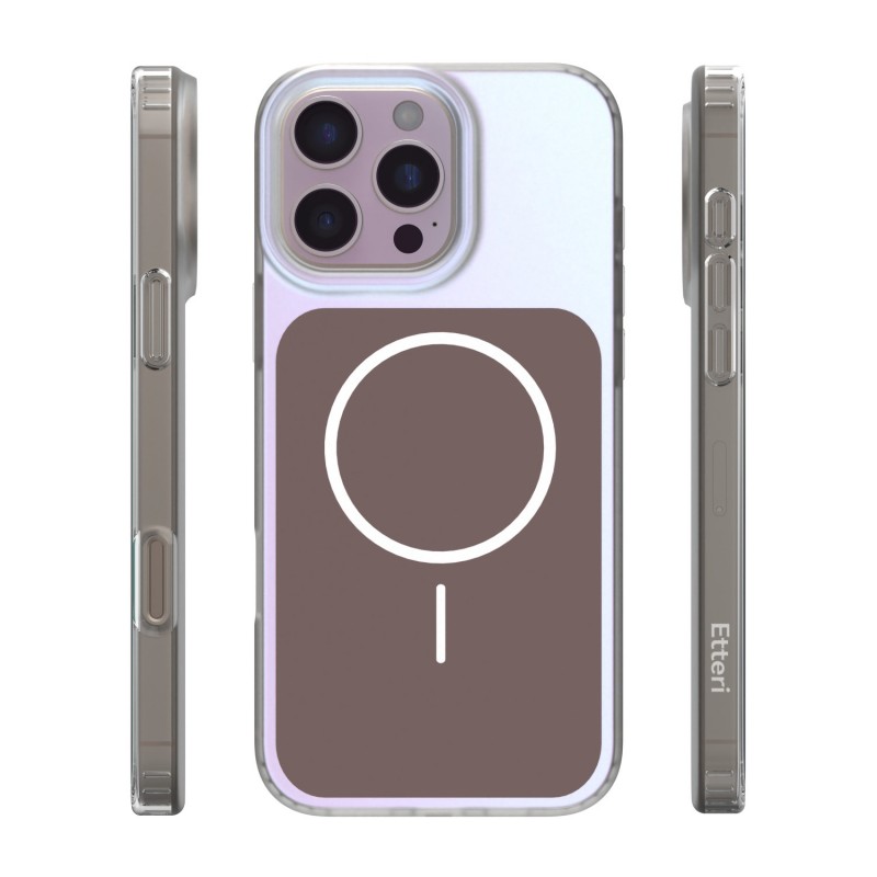 Калъф Etteri Hidden Pearl за iPhone 16 Pro Max 6.9" кафяв
