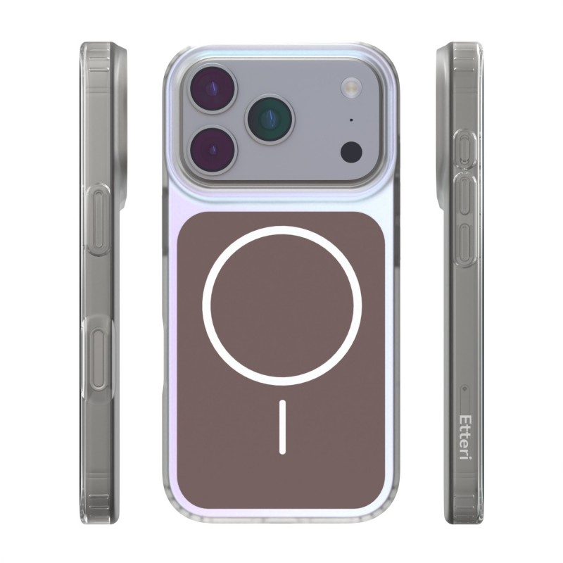Калъф Etteri Hidden Pearl за iPhone 17 Pro 6.3" кафяв