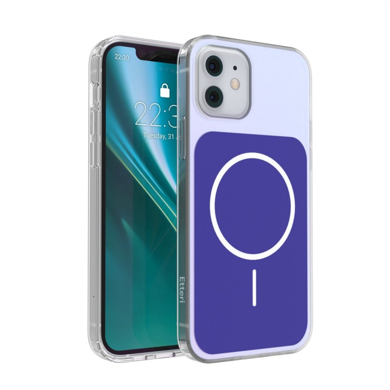 Калъф Etteri Hidden Pearl за iPhone 12 / 12 Pro 6.1'' тъмно син