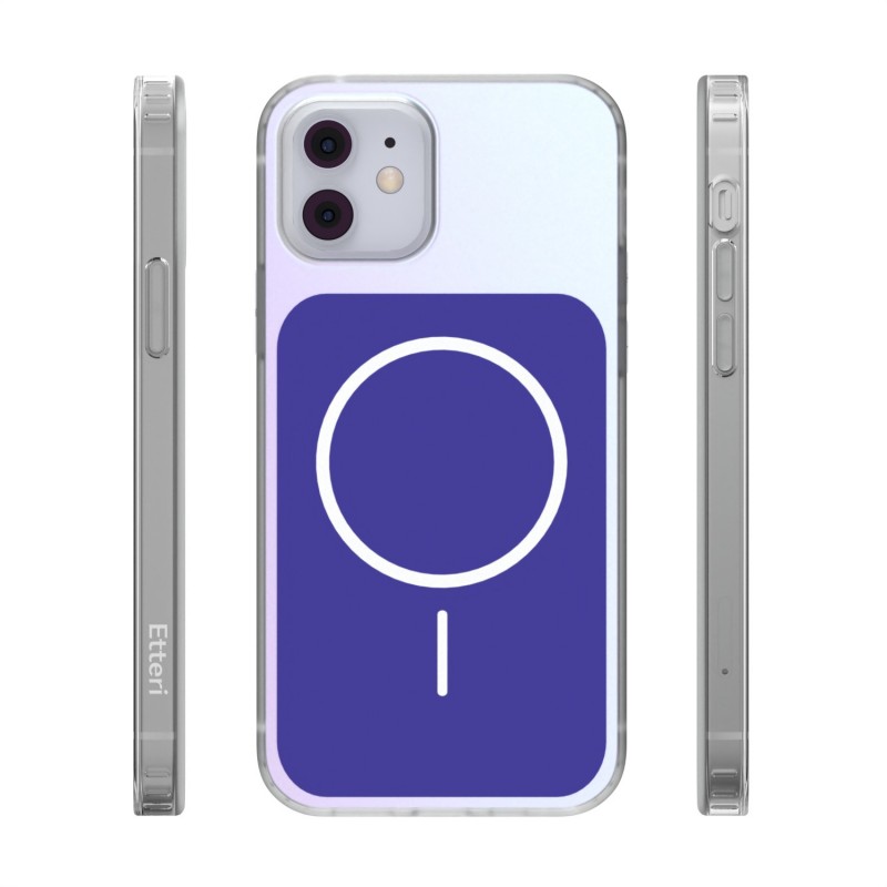 Калъф Etteri Hidden Pearl за iPhone 12 / 12 Pro 6.1'' тъмно син