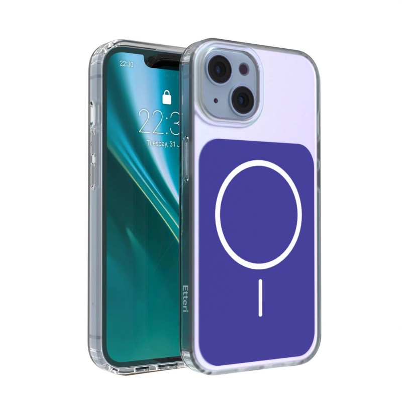 Калъф Etteri Hidden Pearl за iPhone 13 6.1" тъмно син