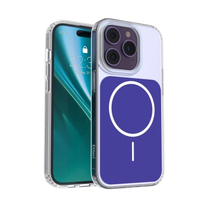 Калъф Etteri Hidden Pearl за iPhone 14 Pro 6.1" тъмно син