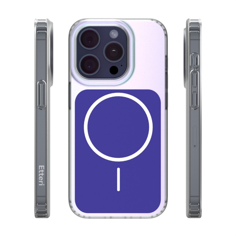 Калъф Etteri Hidden Pearl за iPhone 15 Pro 6.1" тъмно син