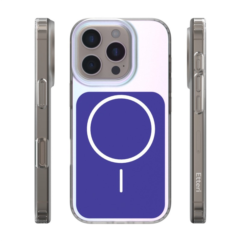 Калъф Etteri Hidden Pearl за iPhone 16 Pro 6.3" тъмно син
