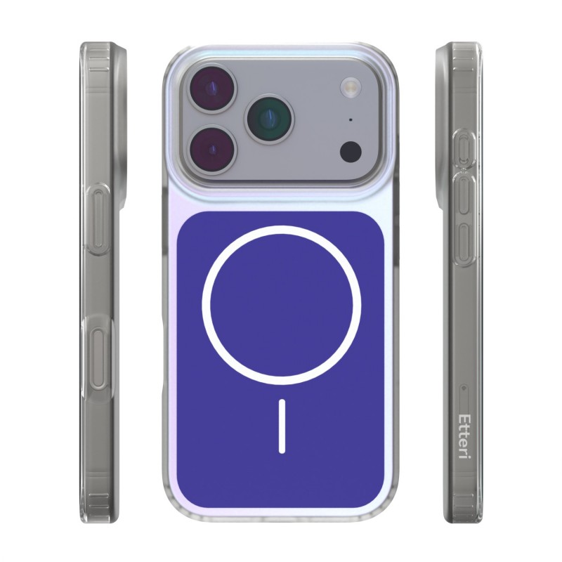 Калъф Etteri Hidden Pearl за iPhone 17 Pro 6.3" тъмно син